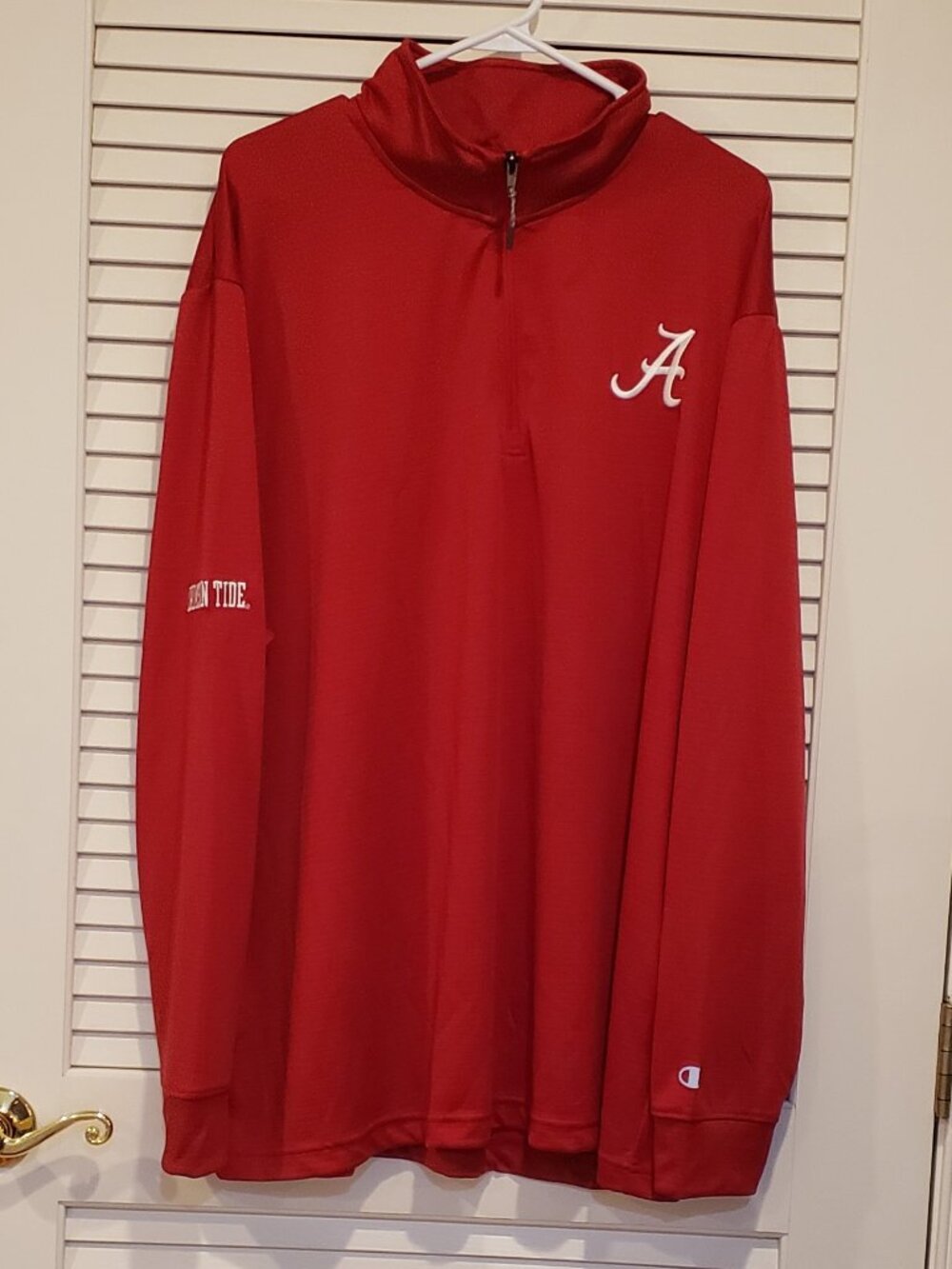 Men's Champion Alabama Crimson Tide Quarter zip pullover Size 2XL NWT